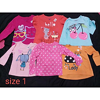 Sale: Combo 3 áo thu đông bé gái size từ 1-8t, dành cho bé từ 9kg đến 25kg