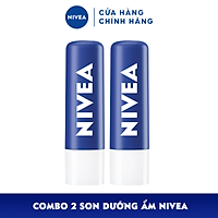 Combo 2 Son Dưỡng Ẩm Chuyên Sâu NIVEA Original Care (4.8G) - 85061