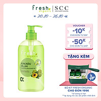 Gel tắm Fresh Organic Sáng da rạng rỡ chiết xuất Mận kakadu hữu cơ 500g