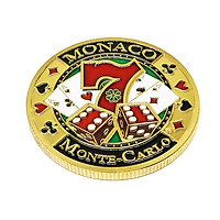 Gold Plated Poker Coin Commemorative Lucky Metal Souvenir Art