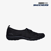 SKECHERS - Giày slip on nữ phối dây thắt Breathe Easy A Look 100015-BLK