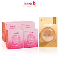 Combo cấp ẩm, làm sáng đẹp da InnerB Aqua Rich lọ 56 viên & nước uống Collagen (4 hộp x 6 chai)
