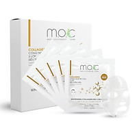 Hộp 5 Miếng Mặt Nạ Sinh Học Collagen Trắng Da M.O.C - Tăng đề kháng cho da, kích thích tăng sinh Collagen và Elastin tự nhiên, trẻ hóa làn da - dùng được cho phụ nữ mang thai