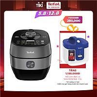 Nồi áp suất điện đa năng Tefal Smart Pro IH CY638868 - 5L - Nấu nhanh tiết kiệm thời gian - 19 thực đơn nấu ăn và 3 chế độ đặc biệt - Tối ưu hương vị và dinh dưỡng món ăn - Hàng chính hãng