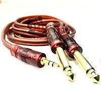 Dây chuyển từ jack 3.5 ly ra 2 đầu 6 ly dài 1.5 mét (215)