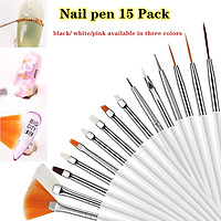 15 Pcs/set Nail Art Painting Brush Phototherapy Carving Pen