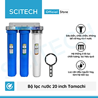 Bộ lọc nước sinh hoạt, bộ ba lọc thô 20 inch by Scitech (3 cấp lọc) - Hàng chính hãng