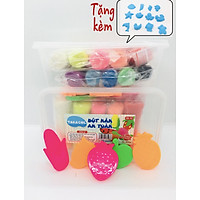 Hộp 10 màu có 5 khuôn chơi kèm bột nặn TAKACOL 100% an toàn cho bé