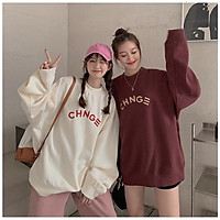 Áo nỉ chữ ngang hottt2021