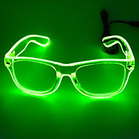 LED Glasses 10 Colors Optional Light Up El Wire Neon Rave Glasses Twinkle Glowing Party Club Holiday Bar Decorative