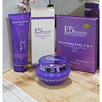 Combo Tắm trắng (150g) & kem trắng da toàn thân 100 gam & Sữa tắm (250ml) E5beauty