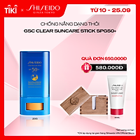 Chống nắng dạng thỏi Shiseido GSC Clear Suncare Stick SPF50+ 20G