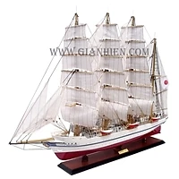 (Giá Gốc Tận Xưởng) Mô Hình Thuyền Gỗ Trang Trí Cao Cấp Chất Lượng Cao Dạng Thuyền Du Lịch Có Đèn NIPPON MARU II (1984)