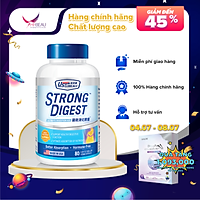 Viên Uống Hỗ Trợ Hệ Tiêu Hóa Bổ Sung Enzyme, Lợi Khuẩn Prebiotic giúp Đường Ruột Khỏe Mạnh - 80 Viên
