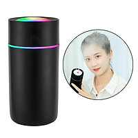 Humidifiers,320ml Ultrasonic Whisper-Quiet Humidifiers for Bedroom with 7 Color LED Display Sleep Timing Mode for Home Baby