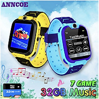 Đồng hồ Điện thoại ANNCOE G3 có 7 GAME Giải trí, Hỗ trợ Thẻ nhớ 32G Music, lắp Sim không cần Đăng ký 4G, Thêm danh bạ dễ dàng không cần ứng dụng - Hàng Chính Hãng