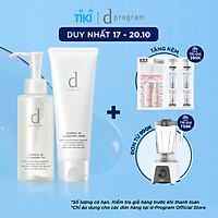 Combo Dầu Tẩy Trang d program Dưỡng Da 120ml và Sữa Rửa Mặt d program Tạo Bọt Dưỡng Da 120g