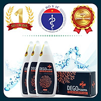 Combo 03 dầu gội sạch gàu hết ngứa Dego Pharma chiết xuất hoàn toàn từ thiên nhiên an toàn với người sử dụng có dung tích 80ml