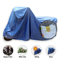 Bạt Phủ Áo Trùm Xe Máy Vải Dù Che Mưa Nắng Thời Tiết Khắc Nghiệt Loại Lớn Cho Dòng Xe Tay Ga - Xe Số Thông Dụng - KhoNCC-BatPhuXeMay (Nhiều Màu)