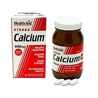 HealthAid Strong Calcium 600mg 60 viên - Viên Uống Bổ Sung Canxi Giúp Xương Chắc Khỏe