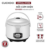 Nồi cơm điện tử Cuckoo CR-1055 1,8 lít màu trắng đen / bảng quốc tế - Hàng Chính hãng