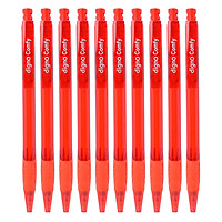 Vỉ 10 Cây Viết Bi Gel Bấm Digno Comfy - Mực Đỏ