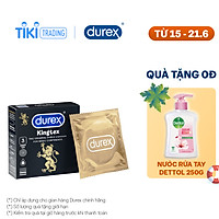 Bao cao su Durex Kingtex 3 bao