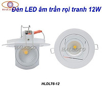 Đèn LED âm trần 12W HALEDCO rọi tranh, ảnh góc xoay linh hoạt