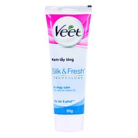 Kem Tẩy Lông Cho Da Nhạy Cảm Veet Silk & Fresh (50g / Tuýp)