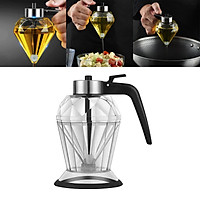 Diamond Oil Bottle Japanese Style Glass Dustproof Vinegar Oil Bottle Press Multi-Purpose Kitchen Seasoning Bottle