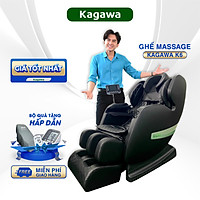 Ghế massage toàn thân Kagawa K6 con lăn 4D, đa chức năng, tự động xoa bóp từ cổ, vai, gáy đến chân