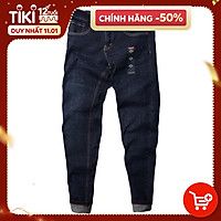 Quần jeans nam co dãn , quần bò nam kiểu trơn dáng vừa không bó sát thiết kế trẻ trung đơn điệu phá cách gồm 5 kích thước (28-32) Julido mẫu QJNM10 - Màu xanh đen