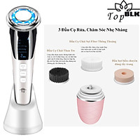 Búa Điện Di Massage Mặt Làm Đẹp Da 5 in 1 Photon Nóng Và Lạnh EMS Kèm Máy Rửa Mặt Mini Tiện Lợi 3 in 1
