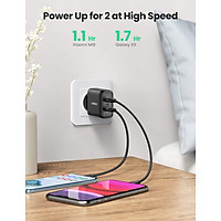 Sạc nhanh 2 cổng tốc độ cao chuẩn Quick Charge 3.0, công suất tối đa 36W UGREEN CD161 - Hàng chính hãng