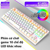 Bàn Phím Cơ Máy Tính XSmart Crack K2 PRO Led RGB 10 Chế Độ Khác Nhau, Chơi Game Dùng Văn Phòng Cực Đã, Tương Thích Với Laptop, PC, Máy Tính, Kiểu Dáng Gaming