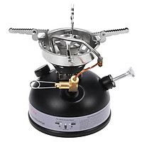 Portable Outdoor Camping Mini Gasoline Stove Liquid Fuel Alcohol Diesel Oil Stove - Black