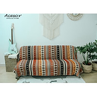 Thảm Vải Thổ Cẩm Phủ Ghế Sofa, Khăn Trải Bàn, Thảm Trải Sàn CTC04 - Trang Trí Phòng Khách, Phòng Ngủ