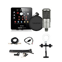 Combo trọn bộ mic thu âm, livestream, hát karaoke online chính hãng Takstar , Micro SM-8B, Icon Upod Nano, Tai nghe Ts-2260 và đầy đủ phụ kiện