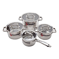 Bộ 4 Xoong Elmich Inox 5 Đáy - 2353670