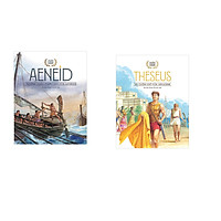 Combo 2 cuốn sách: Thần thoại vàng: Aeneid những cuộc phiêu lưu của Aeneas + Theseus và cuộn chỉ của Ariadne