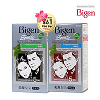 Combo 2 Hộp Thuốc nhuộm dưỡng tóc phủ bạc thảo dược Bigen Conditioner Thương hiệu Nhật Bản 80mlx2 dạng kem