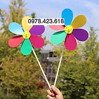 Chong chóng nhựa hoa 6 cánh đồ chơi cho bé