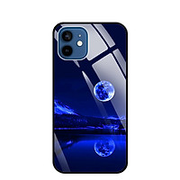 Ốp Lưng Kính Cường Lực Cho Điện Thoại IPHONE 12 / 12 PRO - 0269 MOON02 - Hàng Chính Hãng
