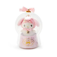 Sanrio Móc khóa búp bê trẻ em trang trí hình giai điệu Giáng sinh và ngôi sao trong quả cầu thạch anh màu hồng và trắng chủ đề Giáng sinh