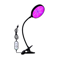Sunlike LED Grow Light with Blue Red Light Auto On/Off 4/8/12H Timer 5 Brightness Leves Waterproof Clip Plant Growing