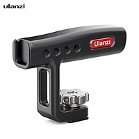 Ulanzi R071 Mini Metal Top Handle Universal Hand Grip Aluminum Alloy with Cold Shoe Mount 1/4 Inch Screw Holes for Canon