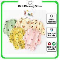 Bộ thun lạnh dài tay cho bé, bộ thu đông cho bé trai gái Minky Mom 1 2 3 tuổi Binhphuong.Store