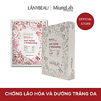 Hộp 8 mặt nạ chống lão hóa và dưỡng trắng da MiungLab Premium Anti-Aging and Whitening (25g/miếng)