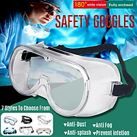 Safety Goggles Glasses Anti-splash Anti Fog Anti Dust Scratch Resistant UV Protector Transparent Glasses Security Eyew