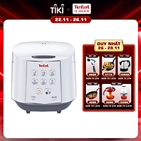 Nồi cơm điện tử Tefal RK733168 - 1.8L 750W - Lòng nồi niêu vân đá cao cấp - Giữ ấm 12 tiếng - Công nghệ Fuzzy Logic - Hàng chính hãng